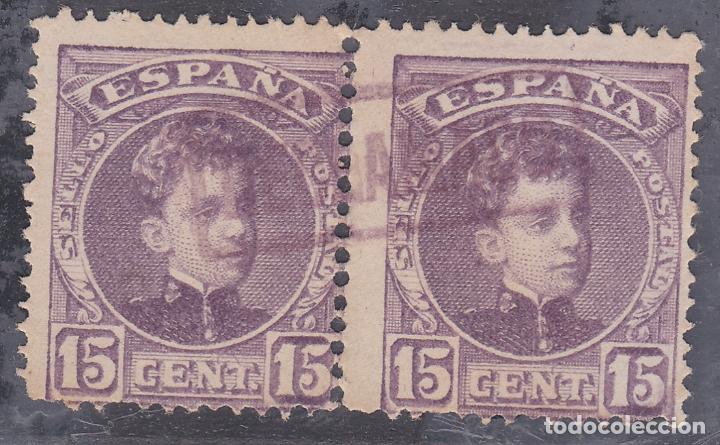 Timbres: ESPA&Ntilde;A.- SELLO N&ordm; 245 EN PAREJA CON MARCA RECLAMADO EN RECUADR . ( El de la foto).