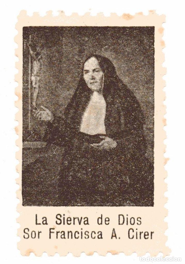 Sellos: S163 SIERVA DE DIOS SOR FRANCISCA ANA CIRER &ndash; FRANCISCANA