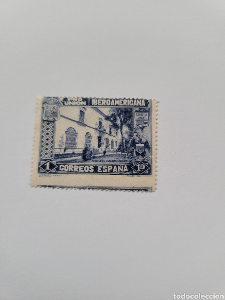Sellos: Sello España nuevo 1930. Prounion ibero americana pabellón de Estados Unidos. - Foto 1 - 231571645