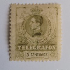 Sellos: SELLO DE ESPAÑA 1912. ALFONSO XIII SELLO DE TELÉGRAFOS. 5CTS. NUEVO. Lote 251293835