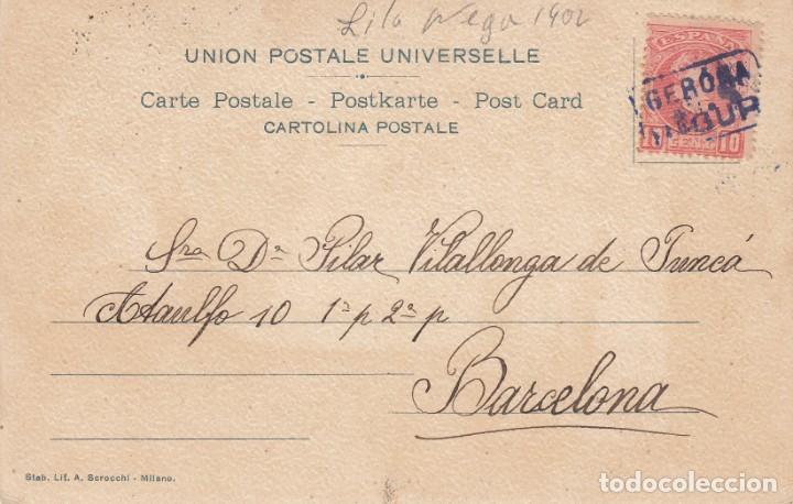 Sellos: CARTER&Iacute;A DE BEGUR (GIRONA) SOBRE POSTAL - Foto 1