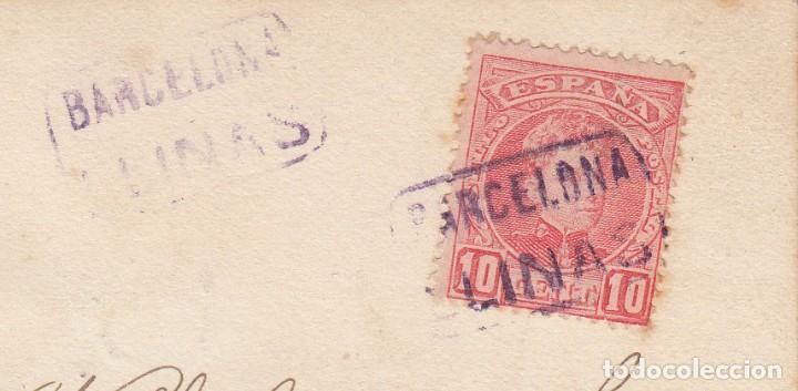 Sellos: CARTER&Iacute;A - LLINAS (BARCELONA) SOBRE POSTAL - Foto 2