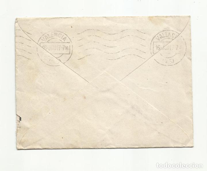 Sellos: circulada 1917 de sueca a valencia - Foto 2