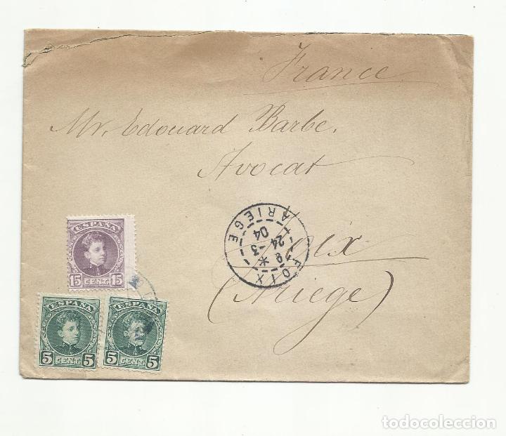 Sellos: CIRCULADA 1904 a foix francia - Foto 1