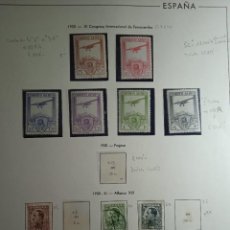 Sellos: HOJA 11 SELLOS ESPAÑA, AEREO Y ALFONSO XIII 1930 NUEVOS... Lote 313549518