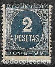 Sellos: IMPUESTO DE GUERRA 2 PTA - Foto 1