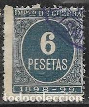 Sellos: IMPUESTO DE GUERRA 6 PTA - Foto 1