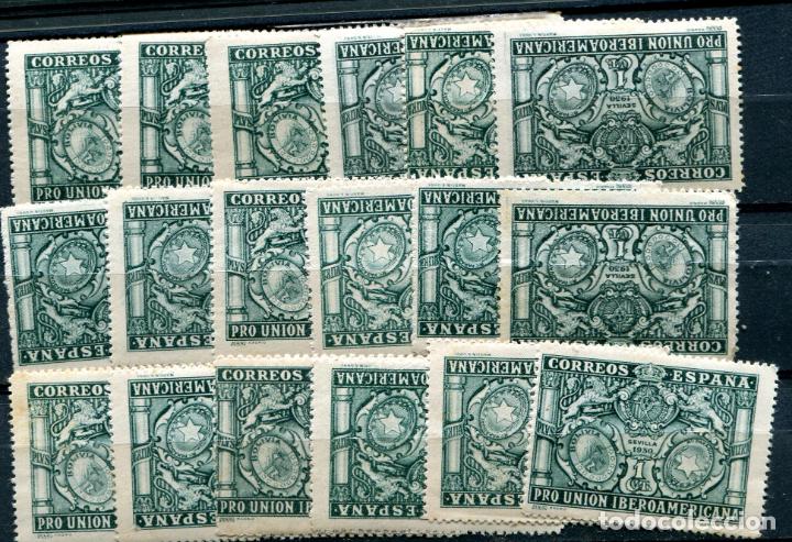 Briefmarken: Edifil 566. 18 sellos de 1 c Uni&oacute;n postal Iberoamericana. Nuevos sin fijasellos. Ver descripci&oacute;n