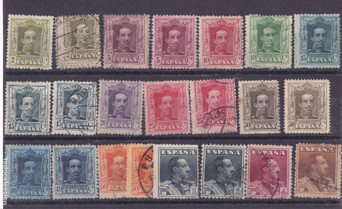 Selos: FC2-266- Alfonso XIII Vaquer. Completa Usados y Nuevos Variedades + 180 euros