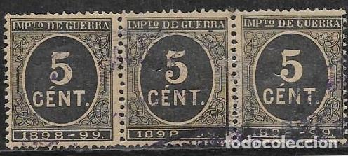 Sellos: EDIFIL 236 TIRA DE TRES - Foto 1