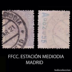 Sellos: 1920 ALFONSO XIII.20C.FFCC.MEDIODÍA MADRID.EDIFIL 290. Lote 340913923