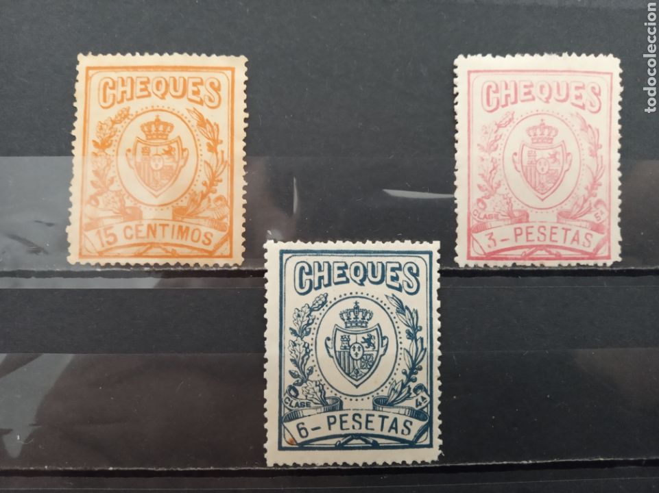 Sellos: Espa&ntilde;a. Sellos cheques. Nuevos ** - Foto 1