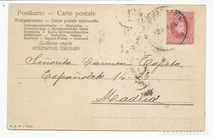 Sellos: postal circulada 1904 a madrid - Foto 1