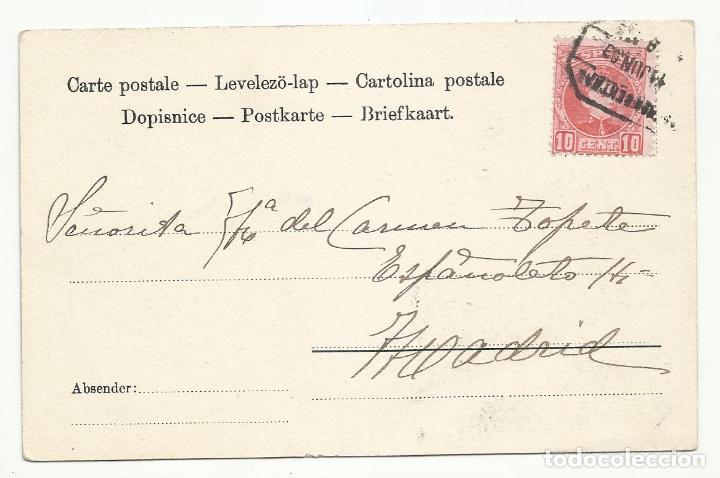 Sellos: postal circulada 1903 a madrid - Foto 2
