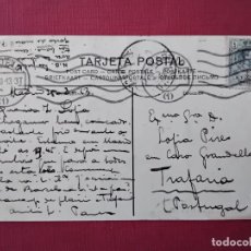 Sellos: POSTAL PALACIO REAL MADRID CIRCULADA 1913 A TRAFARIA PORTUGAL. Lote 365817621