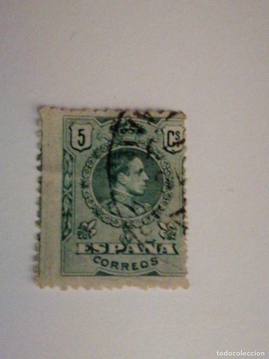 Sellos: Sello 5 c&eacute;ntimos 1909 - Foto 1