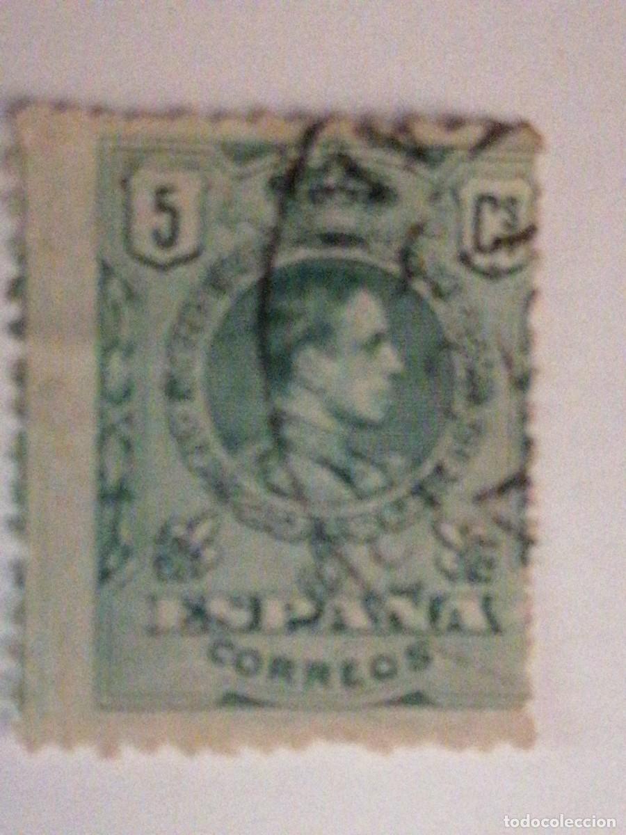 Sellos: Sello 5 c&eacute;ntimos 1909 - Foto 3