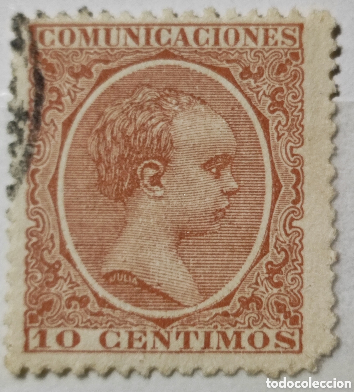 Sellos: Espa&ntilde;a 10 c&eacute;ntimos 1889-1901 - Foto 1