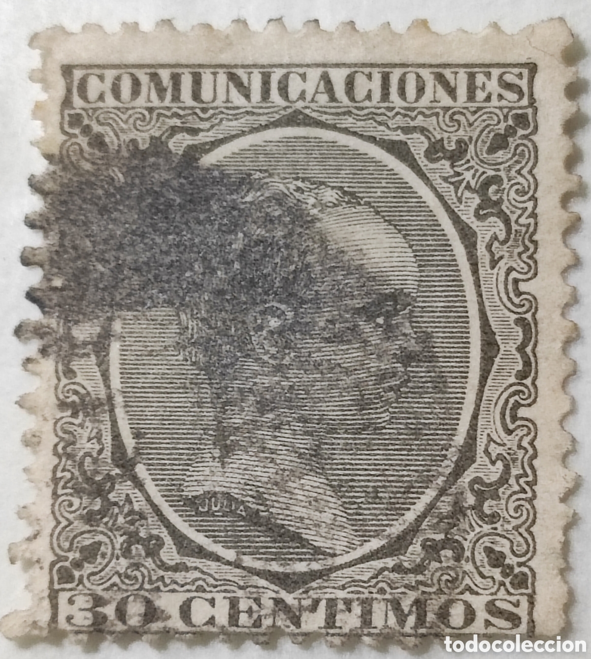 Sellos: Espa&ntilde;a 30 c&eacute;ntimos 1889-1901 - Foto 1