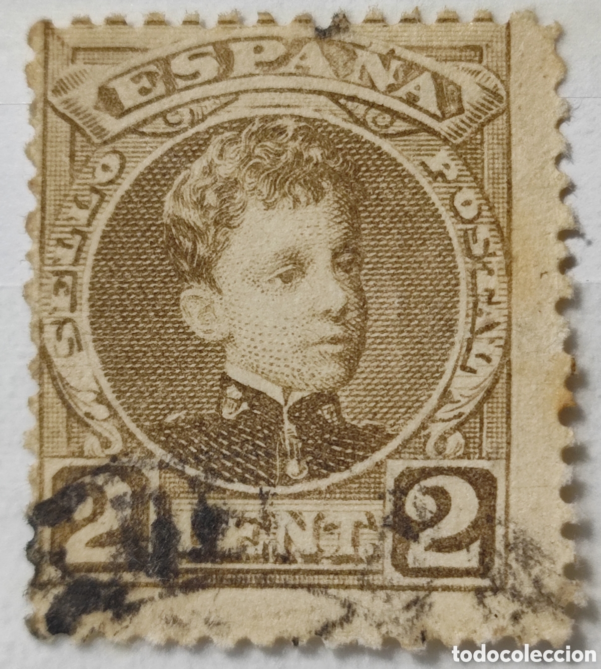 Sellos: Espa&ntilde;a 2 c&eacute;ntimos 1901-05 - Foto 1