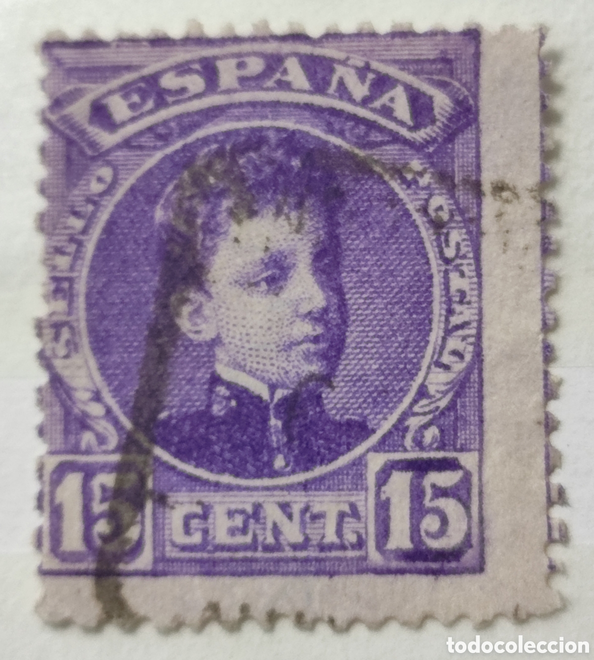 Sellos: Espa&ntilde;a 15 c&eacute;ntimos 1901-05 - Foto 1