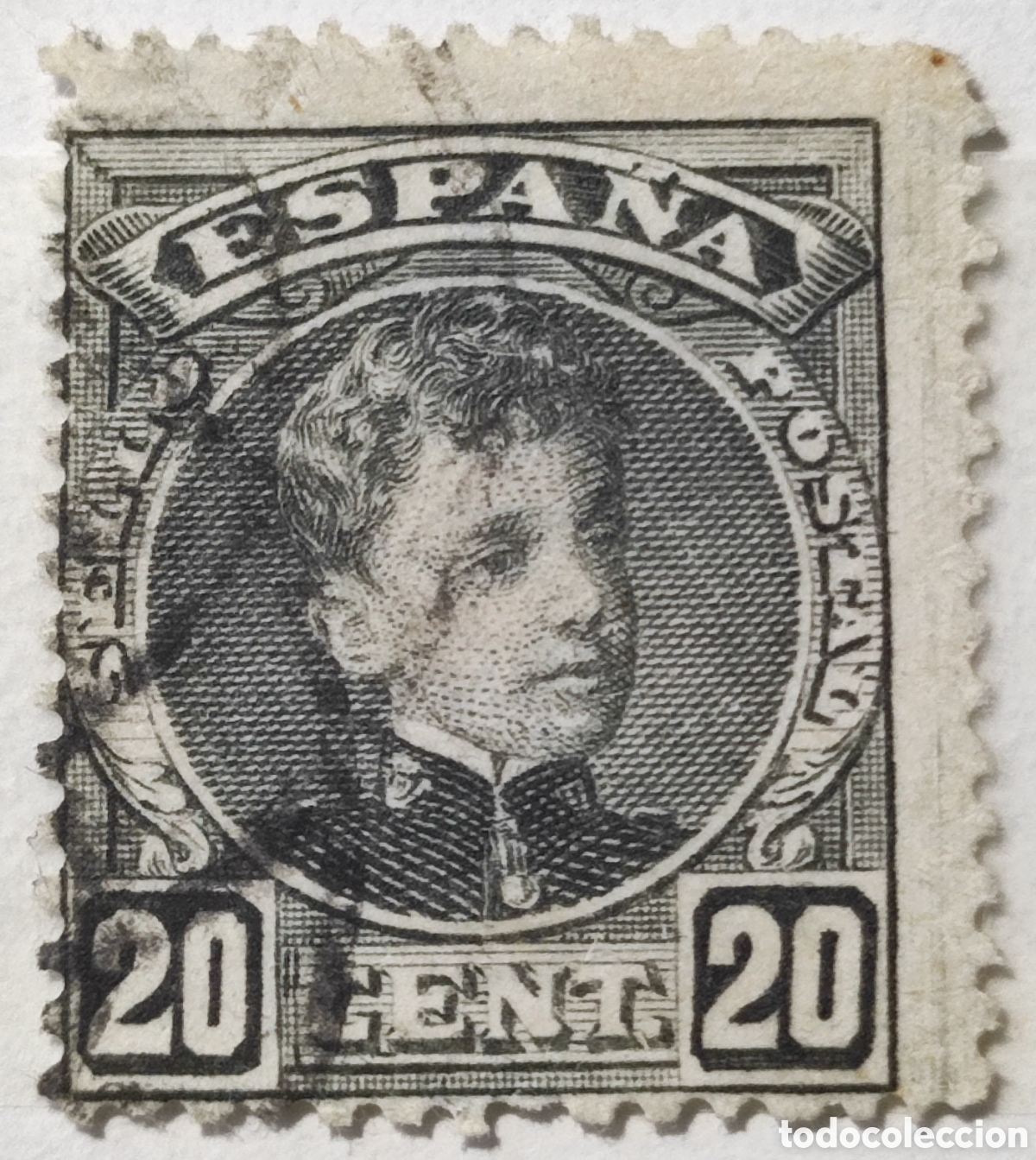 Sellos: Espa&ntilde;a 20 c&eacute;ntimos 1901-05 - Foto 1