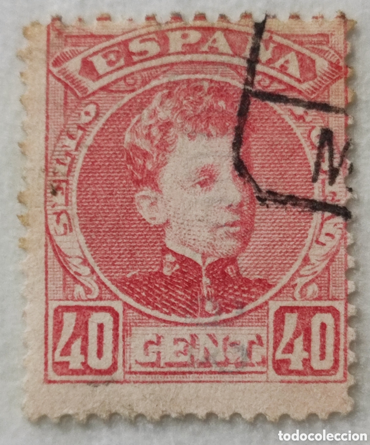 Sellos: Espa&ntilde;a 40 c&eacute;ntimos 1901-05 - Foto 1
