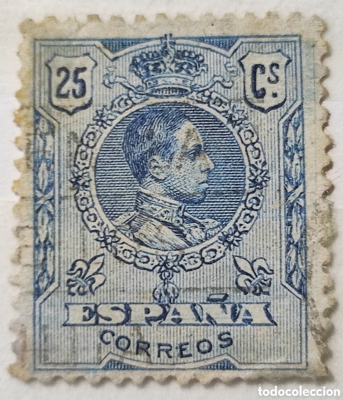 Sellos: Espa&ntilde;a 25 c&eacute;ntimos 1909-22 - Foto 1