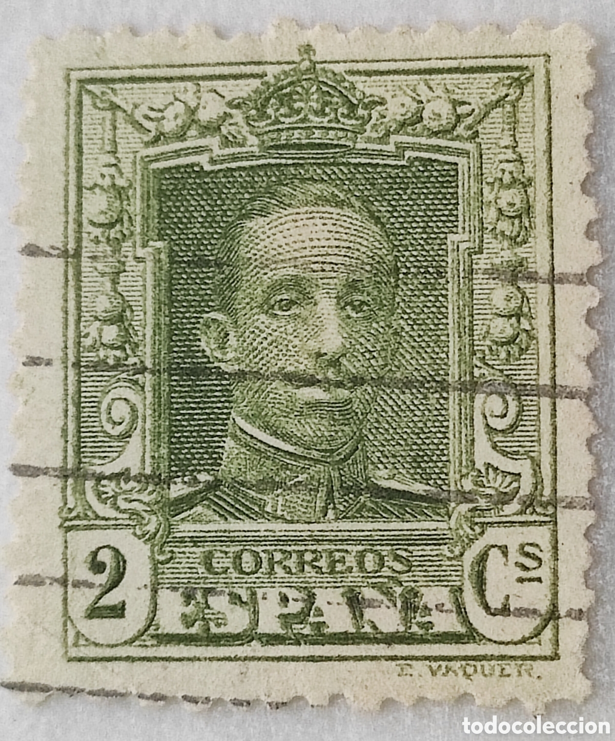 Sellos: Espa&ntilde;a 2 c&eacute;ntimos 1922-30 - Foto 1