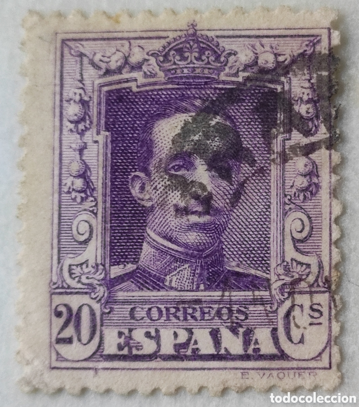 Sellos: Espa&ntilde;a 20 c&eacute;ntimos 1922-30 - Foto 1