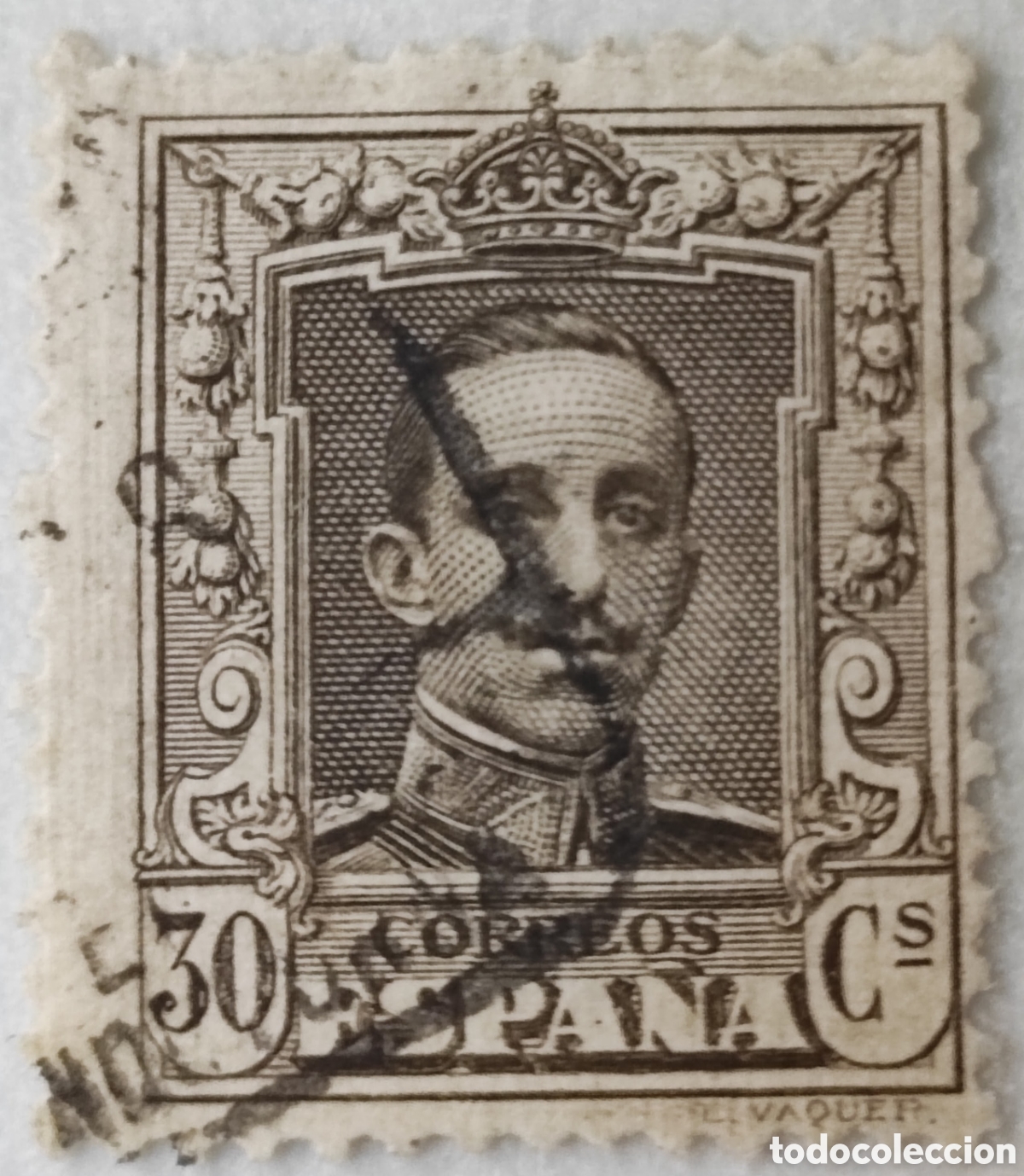 Sellos: Espa&ntilde;a 30 c&eacute;ntimos 1922-30 - Foto 1