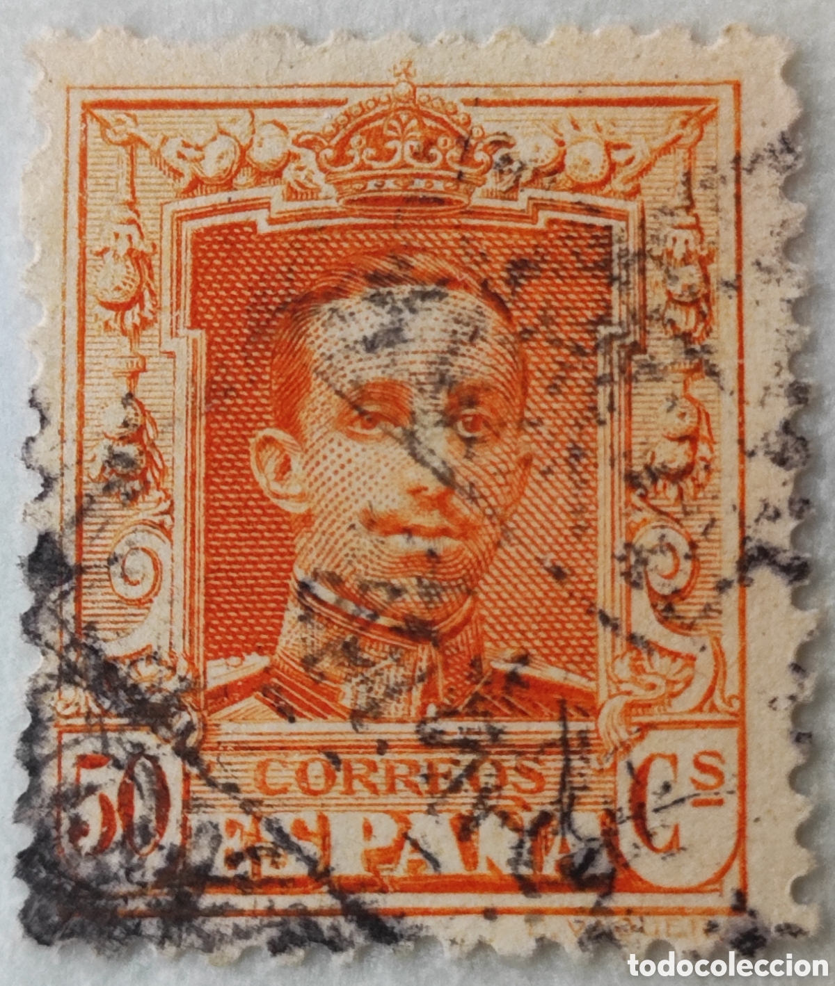 Sellos: Espa&ntilde;a 50 c&eacute;ntimos 1922-30 - Foto 1