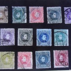 Sellos: 1901 13XDIFF'T ALFONSO X111 STAMPS TO 1PTA INC 40C & 20C STAMPS GU C33E+. Lote 385834674