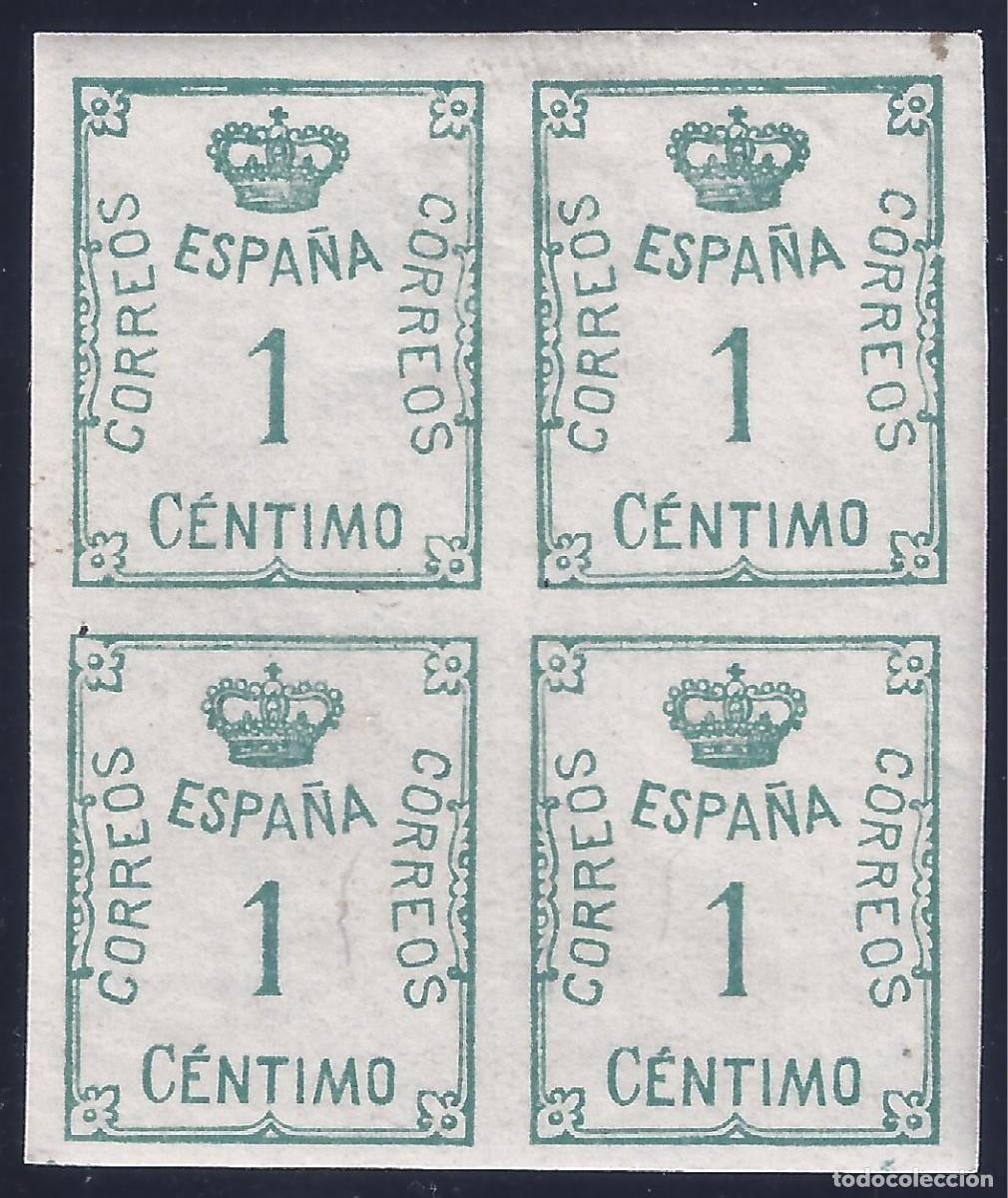Sellos: EDIFIL 291 CORONA Y CIFRA. A&Ntilde;O 1920. (BLOQUE DE 4). MNH **