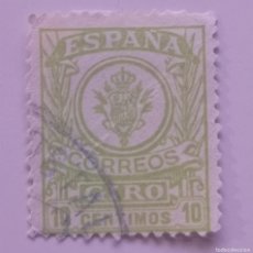 Francobolli: SELLOS USADOS ESPAÑA 1911-20 - GIRO POSTAL - 10 CENT. CIFRA CONTROL AL DORSO EN AZUL - EDIFIL 2