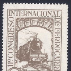 Sellos: EDIFIL 476 XI CONGRESO INTERNACIONAL DE FERROCARRILES 1930. MNG.. Lote 401885554