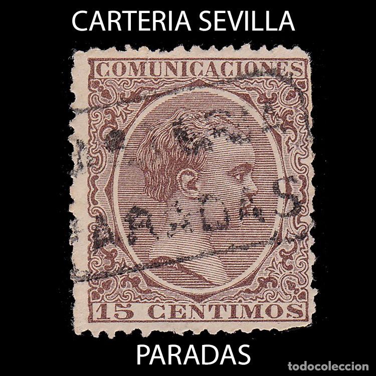Sellos: CARTER&Iacute;A.PARADAS.SEVILLA. - Foto 1