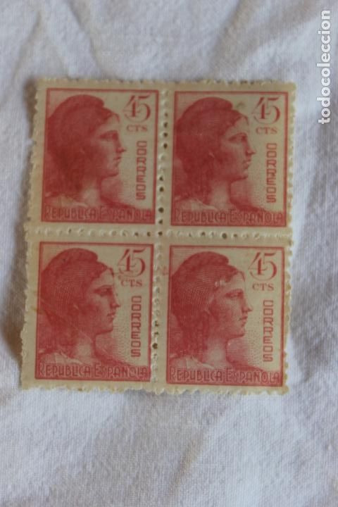 Briefmarken: BLOQUE SELLOS REPUBLICA 45 CTS