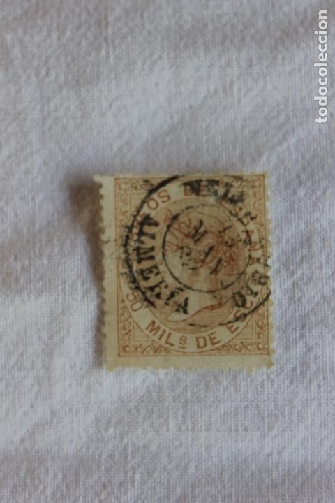 Briefmarken: SELLO ISABEL II 1867 50 MILESIMAS MATASELLOS ALMERIA