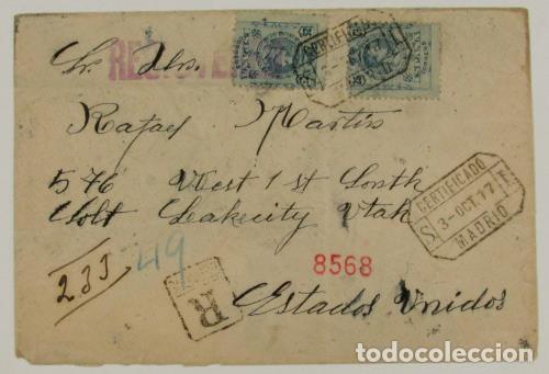 Sellos: Edifil 274 (2) carta - Foto 1