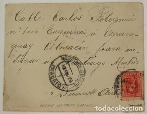 Sellos: Edifil 317 carta - Foto 1