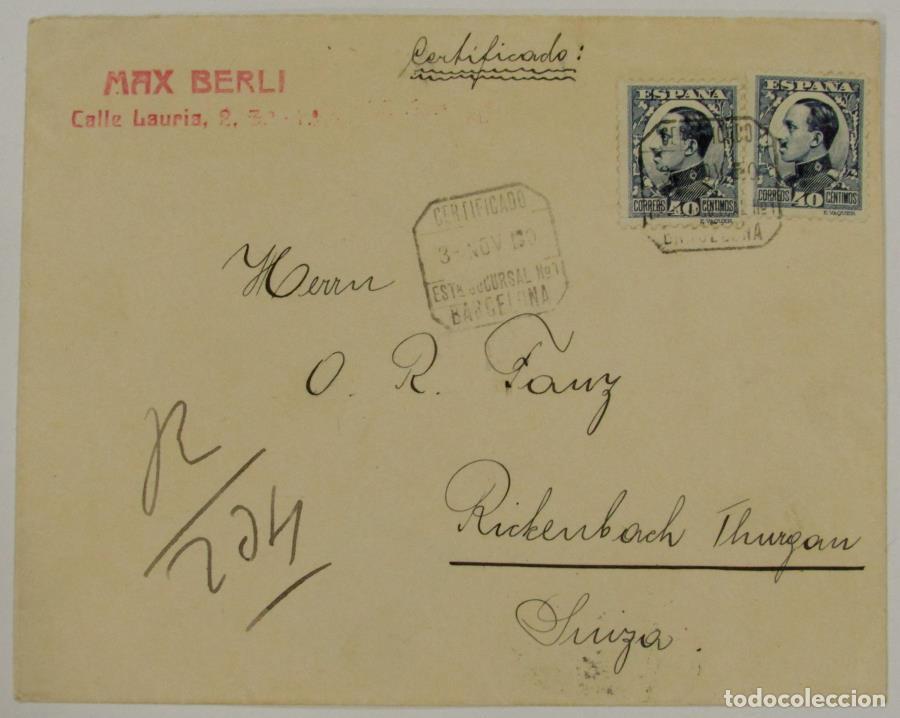 Sellos: Edifil 497 A(2) carta - Foto 1