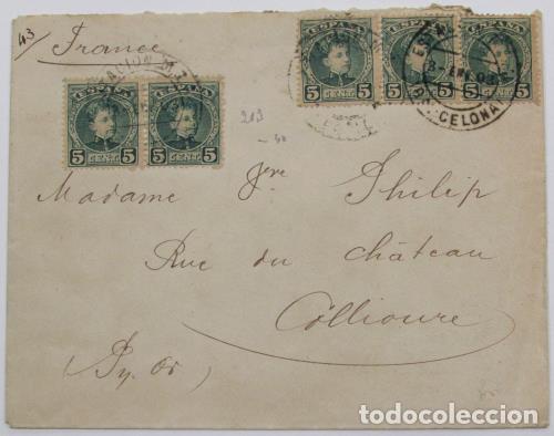 Sellos: Edifil 242 (5) carta - Foto 1