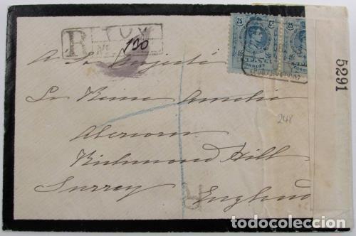 Sellos: Edifil 274 (2) carta - Foto 1