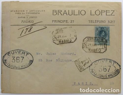 Sellos: Edifil 277 carta - Foto 1
