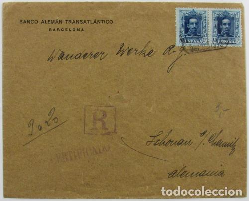 Sellos: Edifil 319 (2) carta - Foto 1