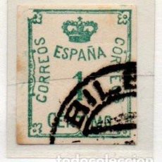 Sellos: SELLO DE ESPAÑA DE 1920 CORONA Y CIFRA 1 CT. MATASELLOS BILBAO EDIFIL 291