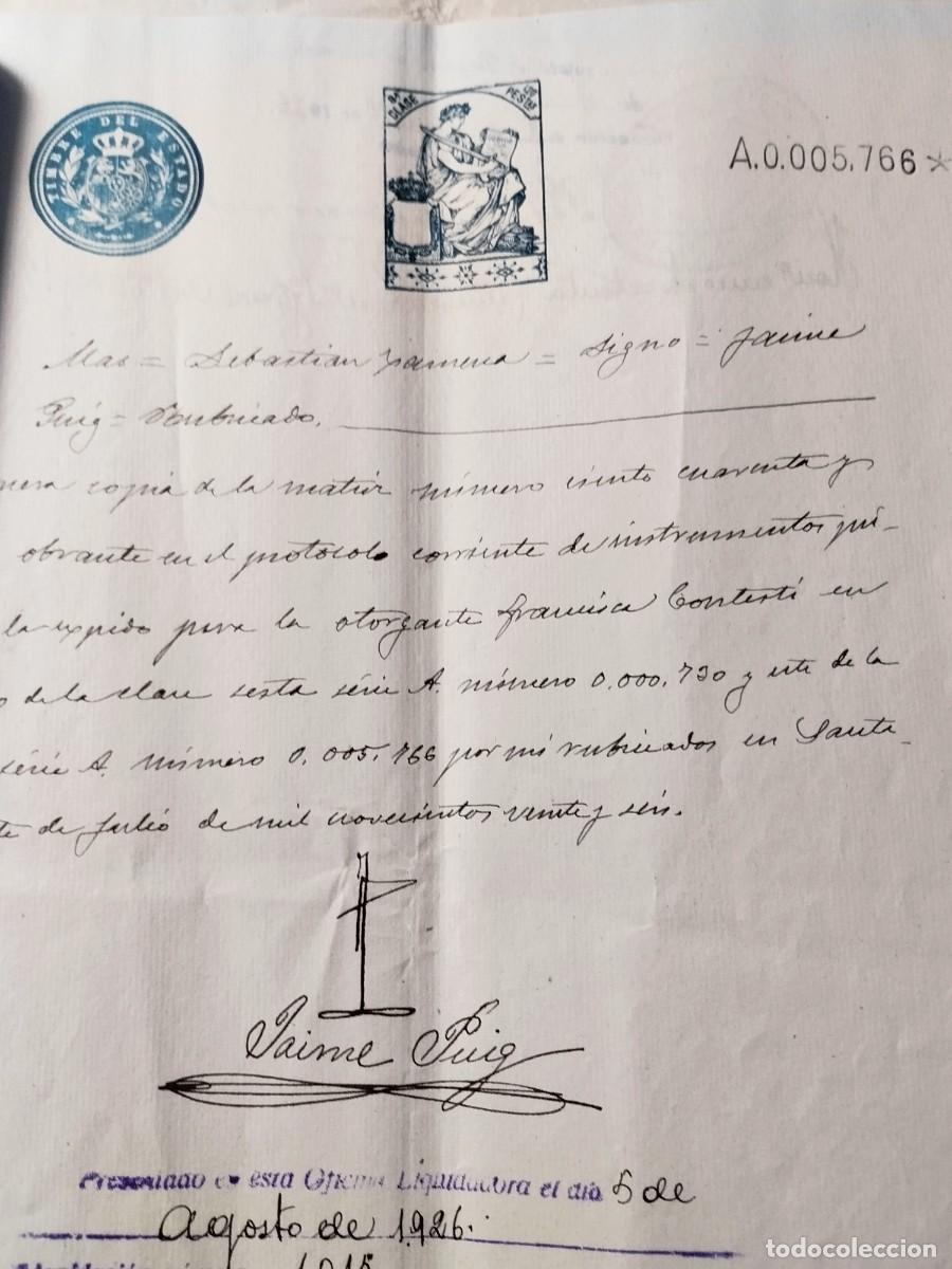 Sellos: Escritura 1926 - Foto 4