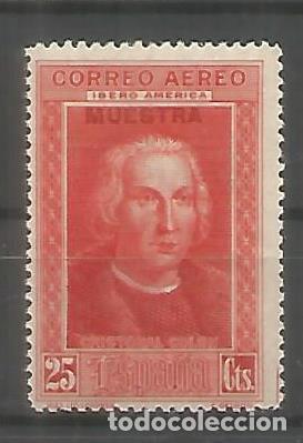 Timbres: ESPAÑA COLON COLUMBUS MUESTRA EN ROJO SPECIMEN