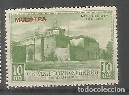 Timbres: ESPAÑA COLON COLUMBUS MUESTRA EN ROJO SPECIMEN MONASTERIO DE LA RABIDA